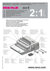 Renz Eco E Manual De Instrucciones