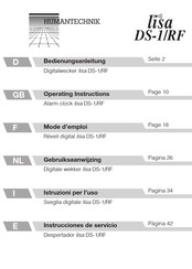 HumanTechnik lisa DS-1/RF Instrucciones De Servicio