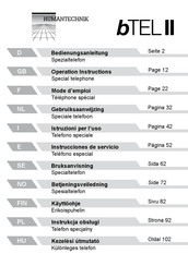 HumanTechnik bTELII Instrucciones De Servicio