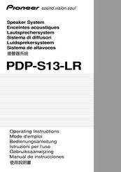 Pioneer PDP-S13-LR Manual De Instrucciones