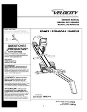 Velocity Exercise CHR-301 Manual Del Usuario