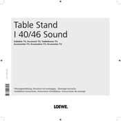 Loewe Table Stand I 40 Sound Instrucciones De Montaje
