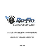 Ro-Flo 12L Manual De Instalación, Operación Y Mantenimiento