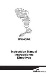 Cooper Lighting MS100PG Manual De Instrucciones