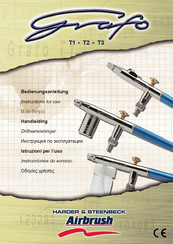 Grafo Harder & Steenbeck T3 Airbrush Instrucciones De Servicio