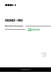 Diacsa CRONEX-PRO Manual De Instrucciones