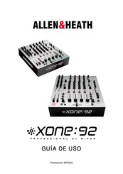 ALLEN & HEATH XONE:92 Guía De Uso