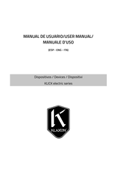 Klaxon KLICK electric Serie Manual De Usuario