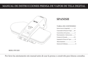 Ironing Press PSP-202E Manual De Instrucciones