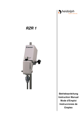 Heidolph RZR 1 Manual De Instrucciones