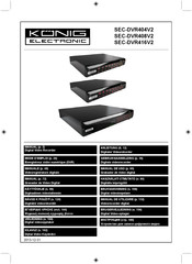 König Electronic SEC-DVR408V2 Manual De Uso