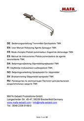 MAFA TMK 750 Manual De Instrucciones