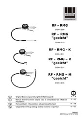 Schneider Airsystems RF-RMG-M geeicht Manual De Instrucciones