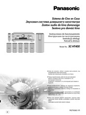 Panasonic SC-HT400 Instrucciones De Funcionamiento