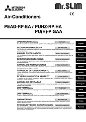 Mitsubishi Electric PU-PGAA Serie Manual De Instrucciones