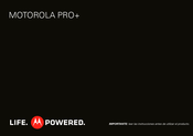 Motorola PRO + Manual De Instrucciones