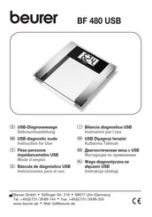 Beurer BF 480 USB Instrucciones Para El Uso