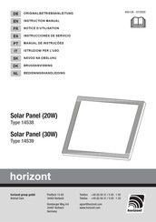 Horizont 14539 Instrucciones De Servicio