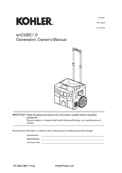 Kohler enCUBE1.8 Manual Del Propietário