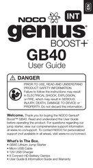 NOCO Genius BOOST+ GB40 Guía De Usuario