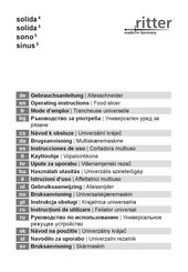 Ritter solida 5 Instrucciones De Uso