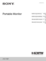 Sony LPM-770BP Manual De Instrucciones