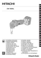 Hitachi Koki CN 18DSL Instrucciones De Manejo