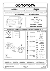 Toyota PZ408-T5553-00 Instrucciones De Montaje