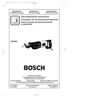 Bosch 1634VS Instrucciones De Funcionamiento Y Seguridad