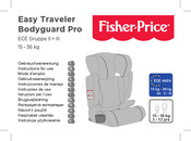 Fisher-Price Easy Traveler Bodyguard Pro Instrucciones De Manejo