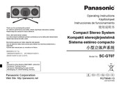 Panasonic SC-GT07 Instrucciones De Funcionamiento