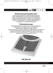 Clatronic PW 2624 FA Instrucciones De Servicio