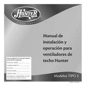 Hunter 21618 Manual De Instalación Y Operación