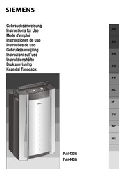 Siemens PA0440M Instrucciones De Uso