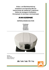 Amazone AG-STAR Instrucciones De Instalación Y  Operación