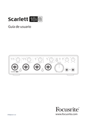 Focusrite Scarlett18i8 Guía De Usuario