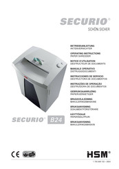 HSM Securio B24 Instrucciones De Servicio