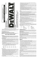 DeWalt D25404 Manual De Instrucciones