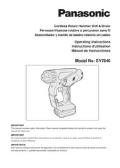 Panasonic EY7840 Manual De Instrucciones