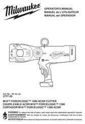 Milwaukee 2777-20 Manual Del Operador