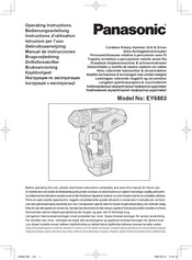 Panasonic EY6803 Manual De Instrucciones