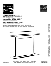 Sears Kenmore ULTRA WASH 665.1389 Serie Manual De Uso Y Cuidado