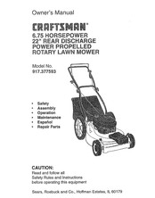 Sears Craftsman 917.377593 Manual Del Propietário Y Guía