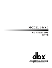 Harman International dbx 166XL Manual Del Usuario