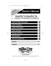 Tripp-Lite SmartPro XL Serie Manual Del Usuario
