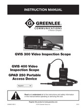 Greenlee Textron GVIS 400 Manual De Instrucciones