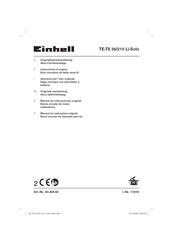 EINHELL TE-TS 36/210 Li-Solo Manual De Instrucciones Original