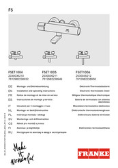 Franke F5 Serie Instrucciones De Montaje