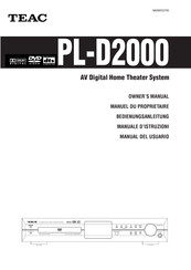 Teac PL-D2000 Manual Del Usuario
