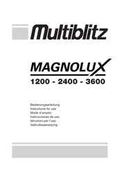 Multiblitz MAGNOLUX 2400 Instrucciones De Uso